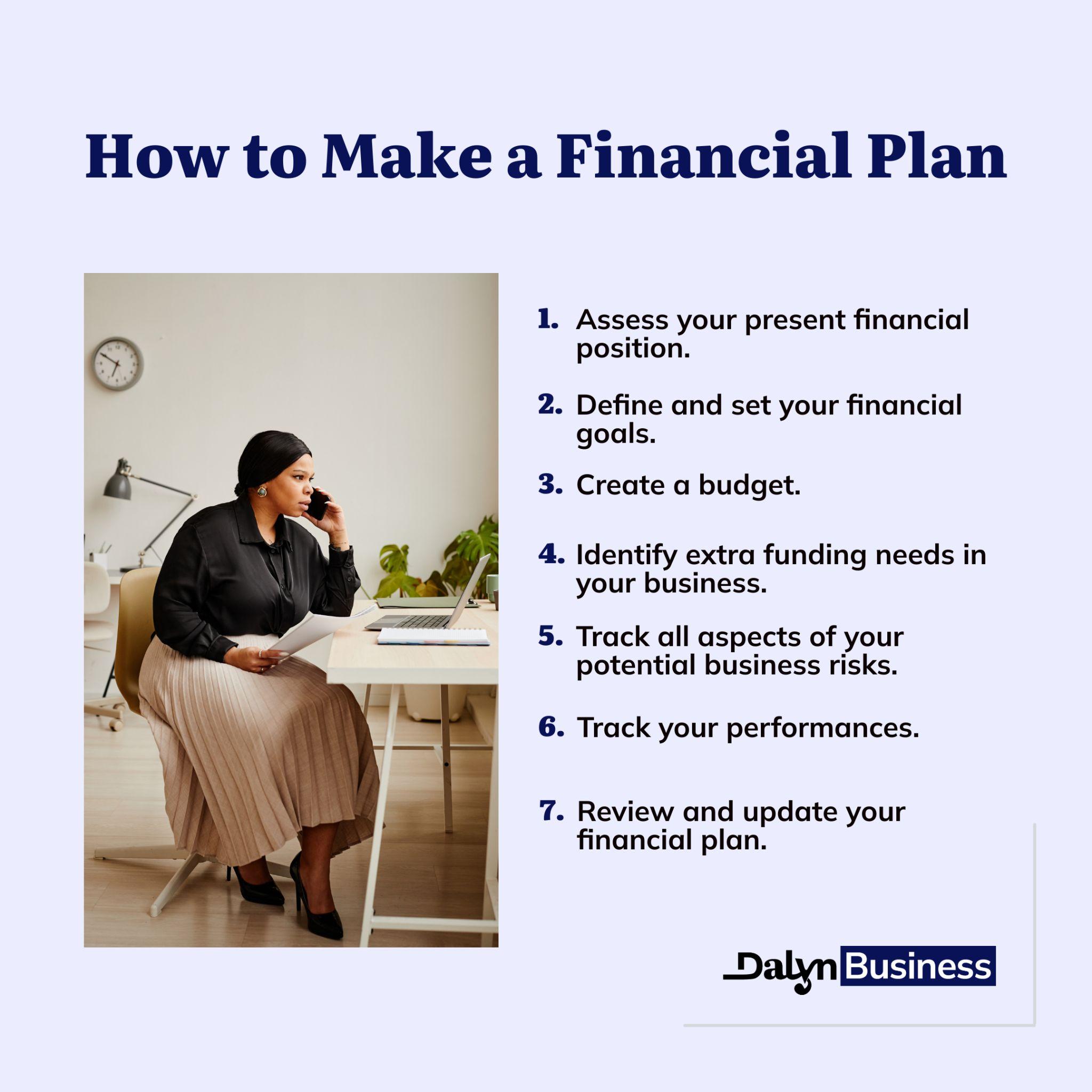 7 ways to make a financial plan